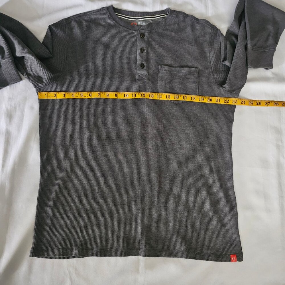 The American Outdoorsman Men's Long-Sleeve Waffle Henley Shirts Size Large - Picture 8 of 10